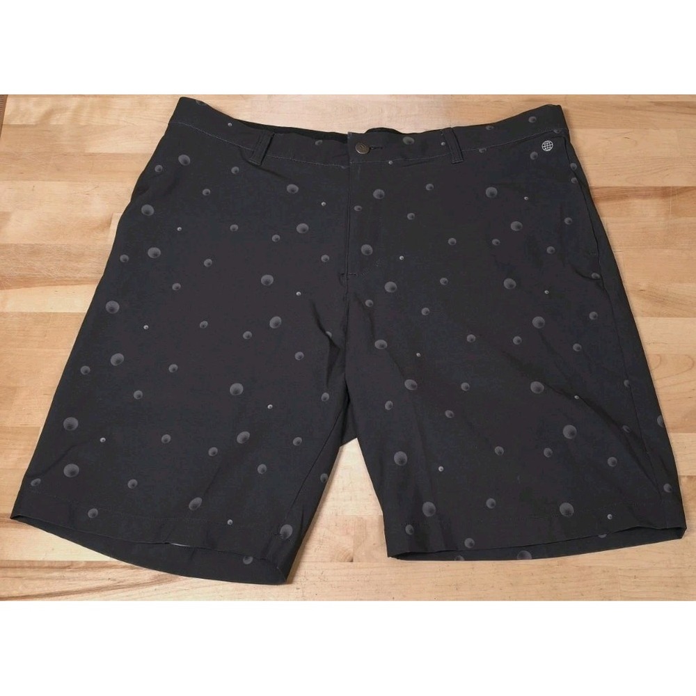 Adidas Performance Black Golf Ball Print Shorts Size 36